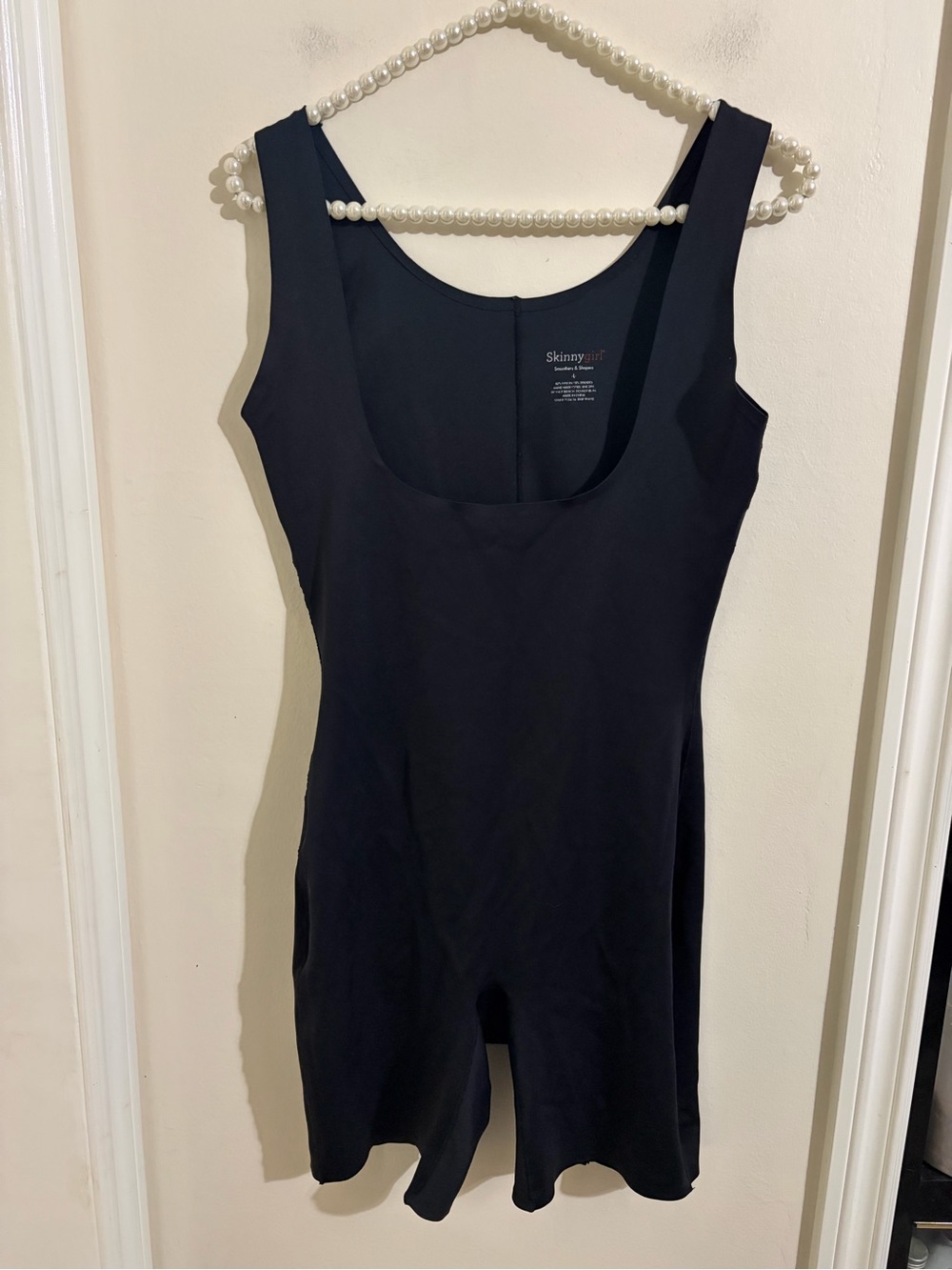 Skinnygirl Black Sculpting Bodysuit Romper